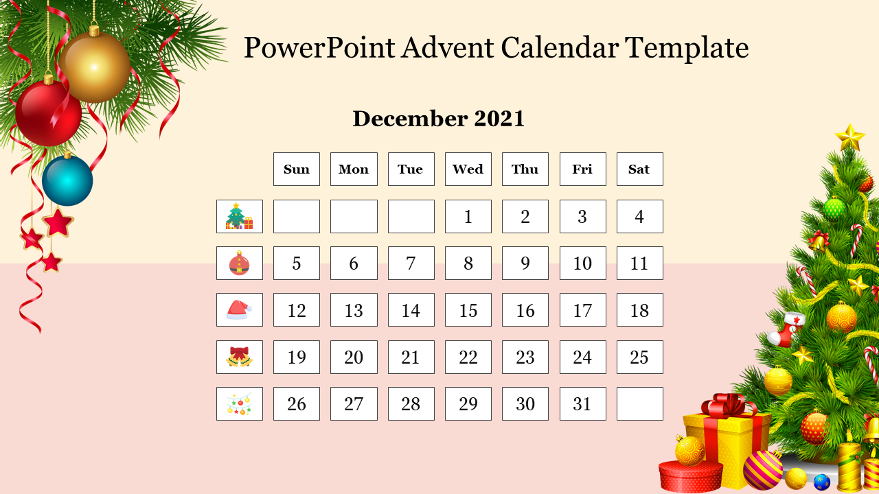 PowerPoint Advent Calendar Template